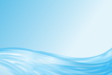 Abstract, Blue Water Wave Aurface Background. - 224535542