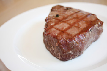Tuna fish steak grilled	