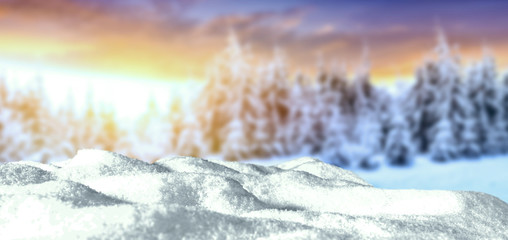 table background and winter time 