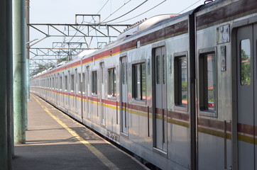 Obraz premium train at the station