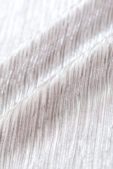 メタリックな質感の布のクローズアップ