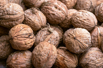 pile of walnuts