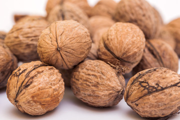 pile of walnuts