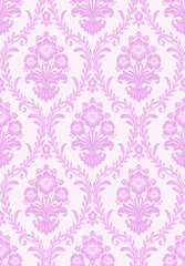 Fototapeta premium Vector Classic Damask Seamless Pattern 