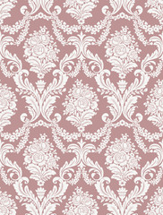 Vector Classic Damask Seamless Pattern 