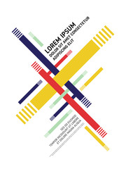 Abstract geometric shape layout design template background