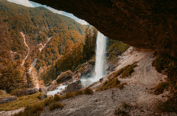 Pericnik Wasserfall im Triglav Nationalpark, Slowenien