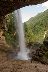 Fototapeta na wymiar Pericnik Wasserfall im Triglav Nationalpark, Slowenien