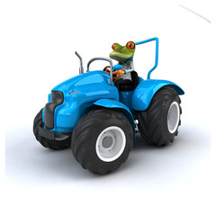 Fun frog - 3D Illustration