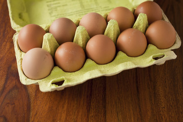 village eggs in the box