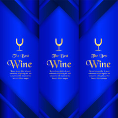 Luxury packaging template in modern style for wine cover, beer box. Vector illustration in premium concept. EPS 10.