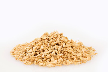 Crushed soybeans - Glycine max. Text space