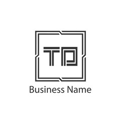 Initial Letter TD Logo Template Design