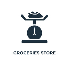 groceries store scale icon