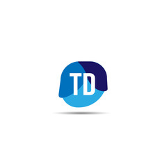 Initial Letter TD Logo Template Design