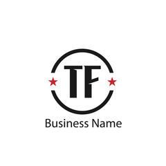 Initial Letter TF Logo Template Design