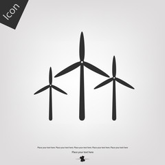 Wind turbine icon