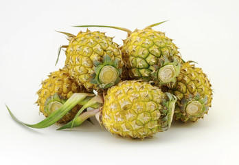 Fresh juicy pineapple isolated on white background