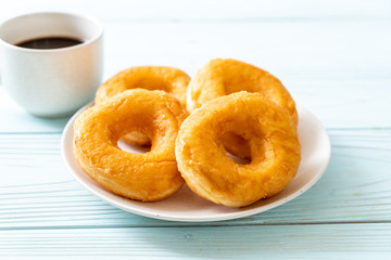 donut with black coffee