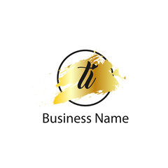 Initial Letter TI Logo Template Design