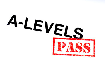 Fototapeta na wymiar A-Levels Pass