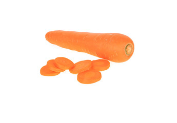 Carrot isolated on white