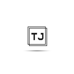 Initial Letter TJ Logo Template Design