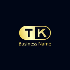 Initial Letter TK Logo Template Design