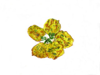 Pancakes from zucchini