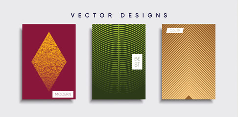 Vector cover designs. Future Poster template. Smartphone modern background set.