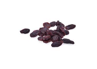 Raisins isolated on white background