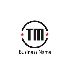 Initial Letter TM Logo Template Design