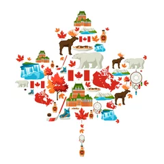 Fotobehang Canada background design. © incomible