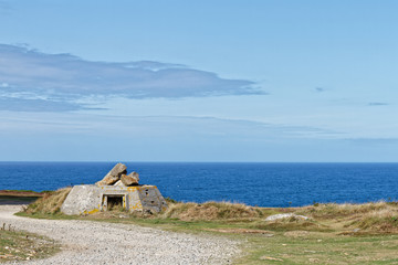 Bunker in Ouessant Island - Finistère, Brittany, France
