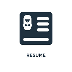 Obraz premium resume icon