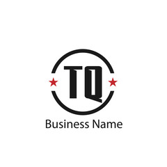 Initial Letter TQ Logo Template Design