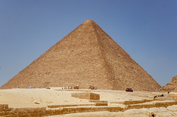 Fototapeta na wymiar Pyramids of Giza, Cairo, Egypt