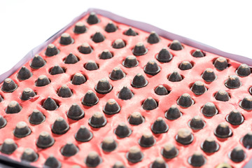 Box of fireworks. Fireworks firecrackers background. New Year fireworks