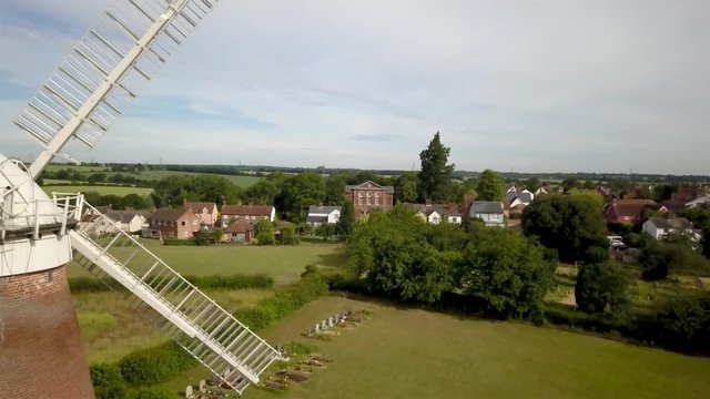 Thaxted village and windmill, Essex, England