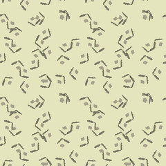 UFO military camouflage seamless pattern in different shades of green color
