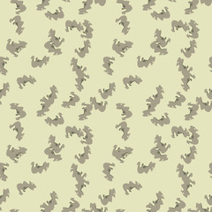 UFO military camouflage seamless pattern in different shades of green color