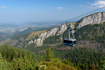 The Cable Car To Kasprowy Wierch Peak in the High Tatra, Poland.