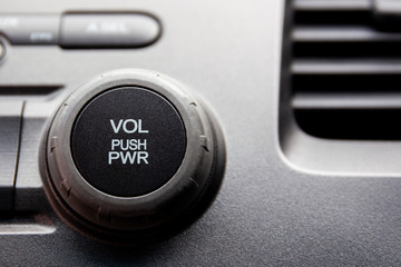 Media player volume cotroller inside a car.