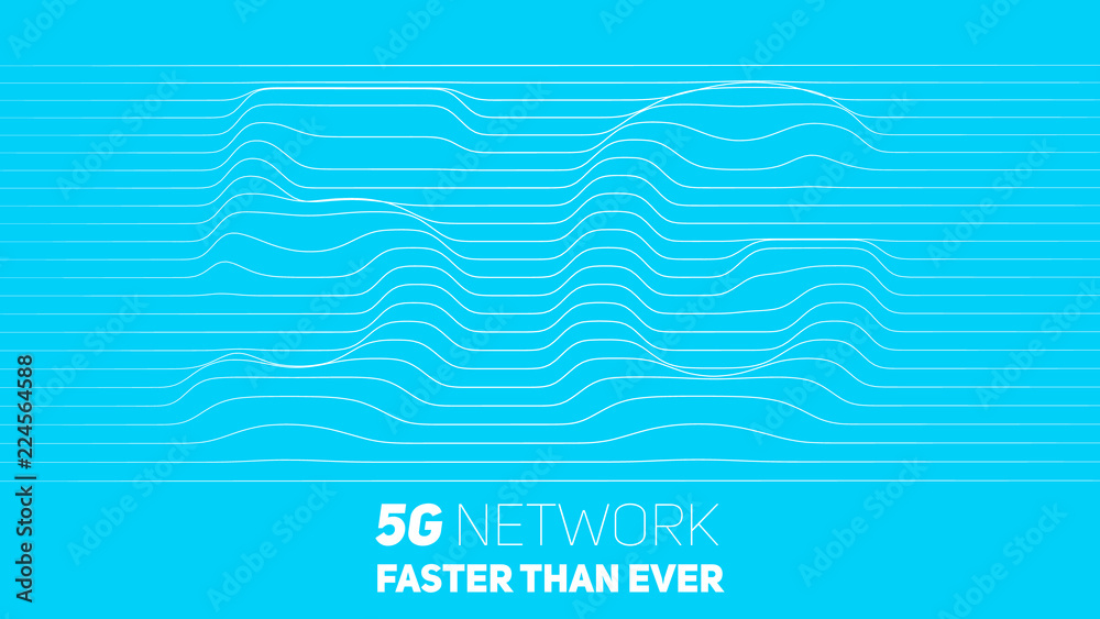 Poster vector abstract 5g new wireless internet connection background. global network high speed network. a