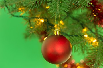 Christmas Ball on Christmas Tree