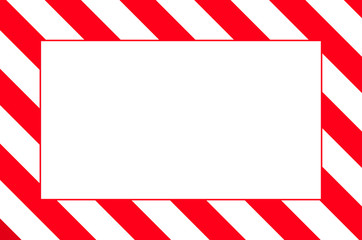 red and white stripes border 