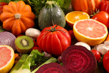 assorted fruit and vegetable