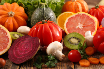 assorted fruit and vegetable