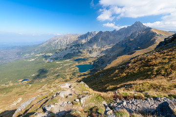 Fototapeta na wymiar Beautiful Mountain Landscape in the High Tatra (Zielona Dolina Gasienicowa)