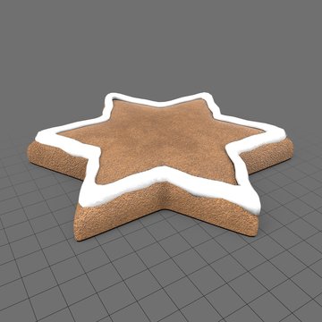 Gingerbread star cookie
